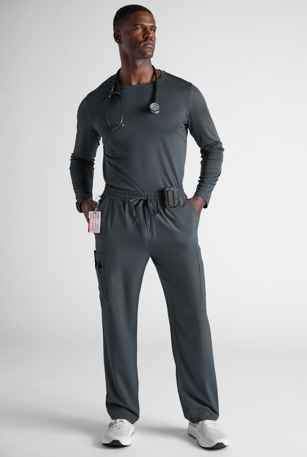 Easy STRETCH Men&rsquo;s 12-Pocket Scrub Pant - Pewter - 8