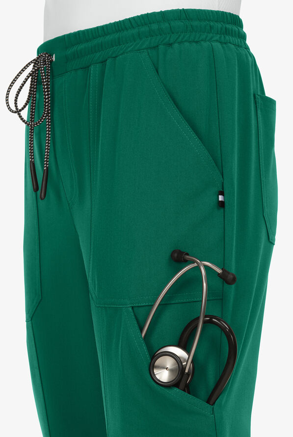 koi Next Gen Good Vibe Women's 7-Pocket STRETCH Jogger Scrub Pants - Hunter - 3