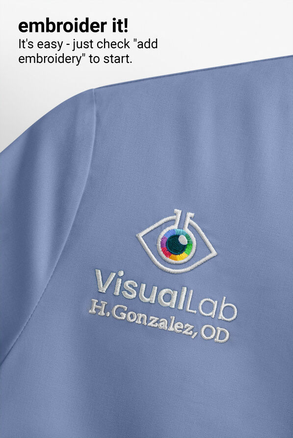 Advantage STRETCH Men's 3-Pocket Crew Neck Scrub Top - Ceil Blue - 9