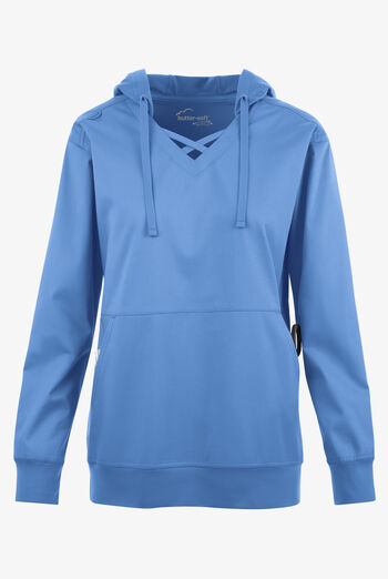 Butter-soft STRETCH Women's 4-Pocket Pullover Scrub Hoodie