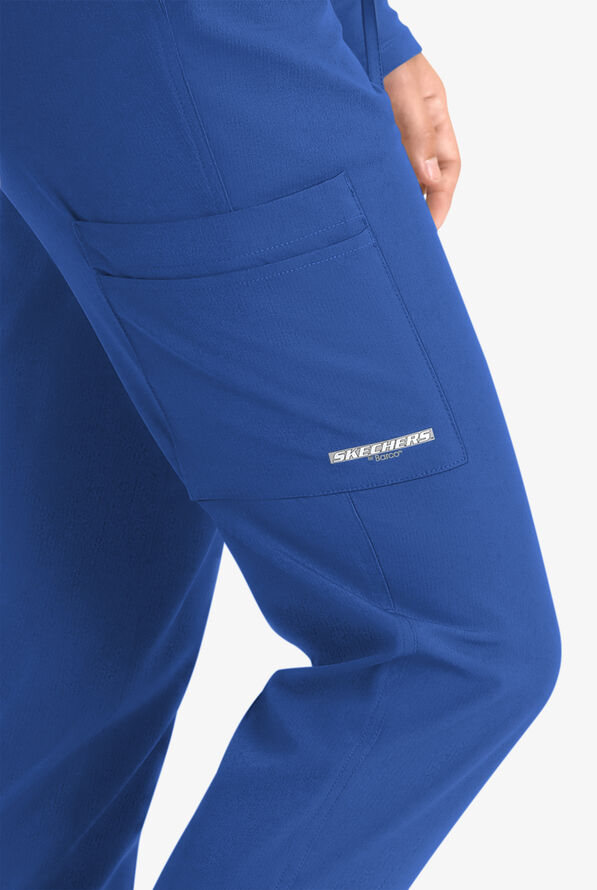 Skechers by Barco Theory Women's 4-Pocket STRETCH Cargo Jogger Scrub Pants - Galaxy - 2