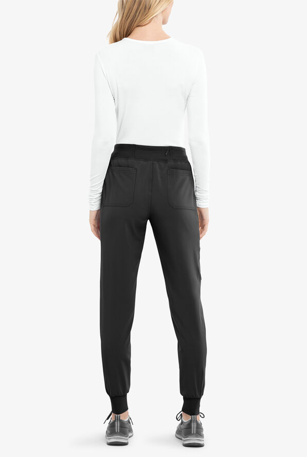 Cherokee IFLEX Knit Waist Cargo Jogger Scrub Pants, Scrub Pants