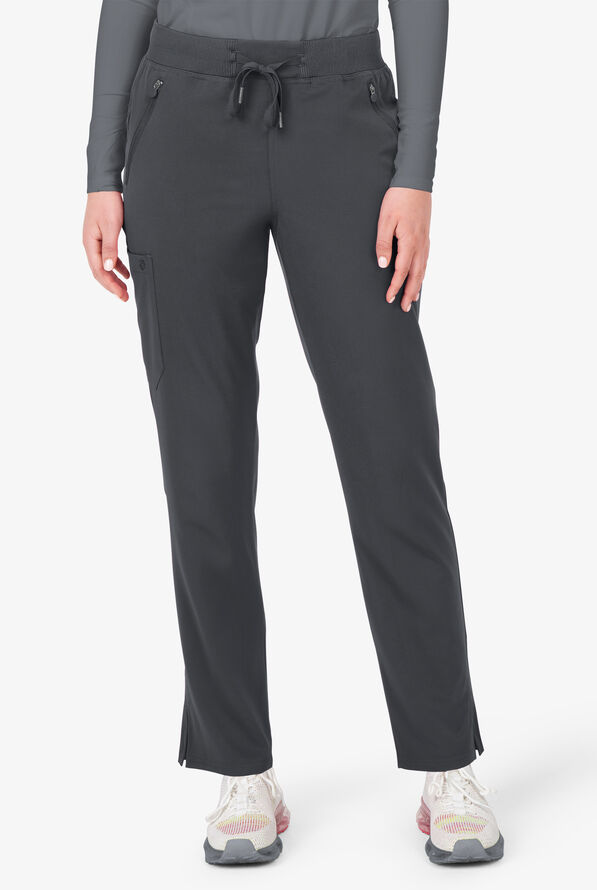 Pantalón médico Bella by Zavate Ivy STRETCH con cordón y 5 bolsillos para mujer exclusivo de UA - Pewter - 1