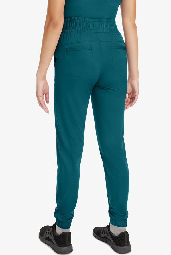 HH Works by Healing Hands Rene Women's 5-Pocket STRETCH Jogger Cargo Pants - Caribbean Blue - 2