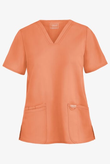 Cherokee Workwear Revolution Women's 3-Pocket STRETCH V-Neck Scrub Top