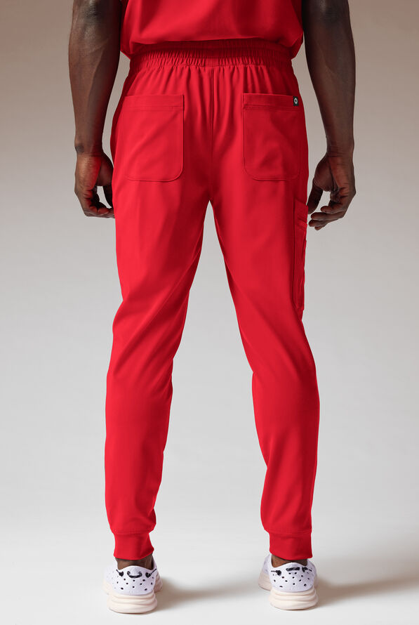Hypothesis Tactical Men’s 9-Pocket Slim Leg Jogger Scrub Pant - Hemoglobin - 4