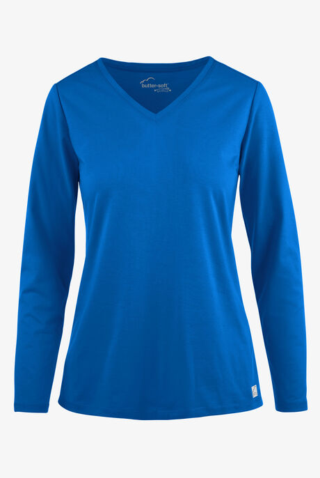 Camiseta médica de tejido UA Butter-Soft STRETCH con cuello en V