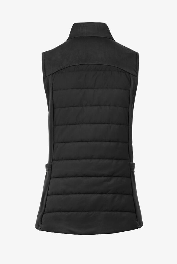 Healing Hands Purple Label Khloe Women's 7-Pocket Zip Front Quilted Scrub Vest - Black - 2