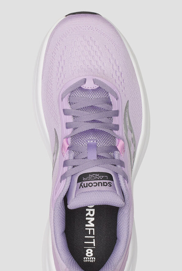 Saucony Women's Lancer Run Viola / Orchid Athletic Lace Up Shoes - null - 2