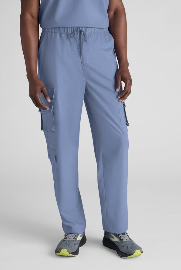 Advantage STRETCH Men's 10-Pocket Cargo Scrub Pant - Ceil Blue - 1