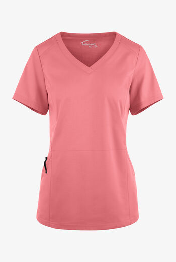 Butter-Soft STRETCH Women's 3-Pocket V-Neck Knit Panelled Scrub Top