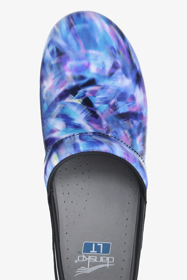 Dansko Women's LT Pro Blue Crush Patent Leather Nursing Clogs - null - 2