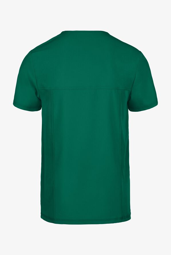 Camisa m&eacute;dica Cherokee Infinity con 2 bolsillos y paneles laterales de tejido para hombre  - Hunter - 3