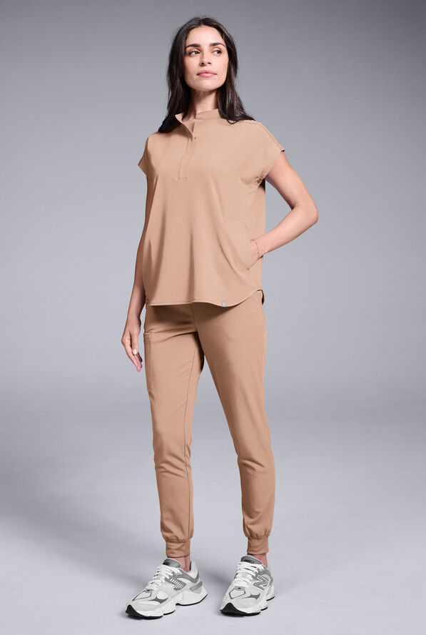 Blusa m&eacute;dica Hypothesis Meta de talla holgada con mangas dolm&aacute;n para mujer - Terra - 2