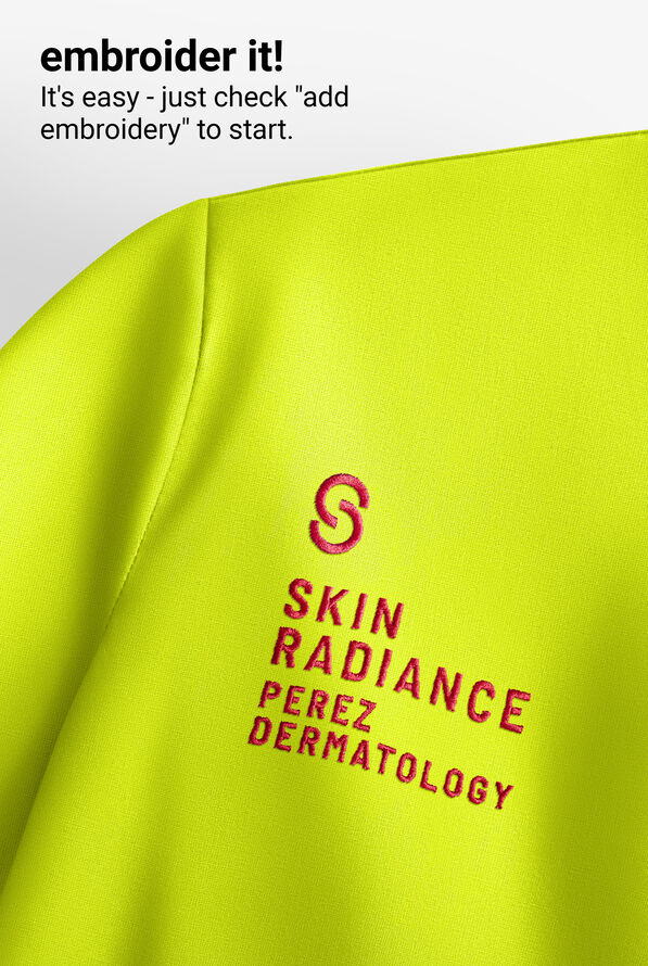 Butter-Soft STRETCH Women's 4-Pocket Crisscross Scrub Top - Lime Crush - 7