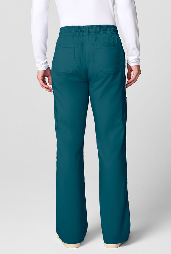 Pantal&oacute;n m&eacute;dico Cherokee Workwear Revolution STRETCH con piernas rectas y 12 bolsillos para hombre - Caribbean Blue - 2