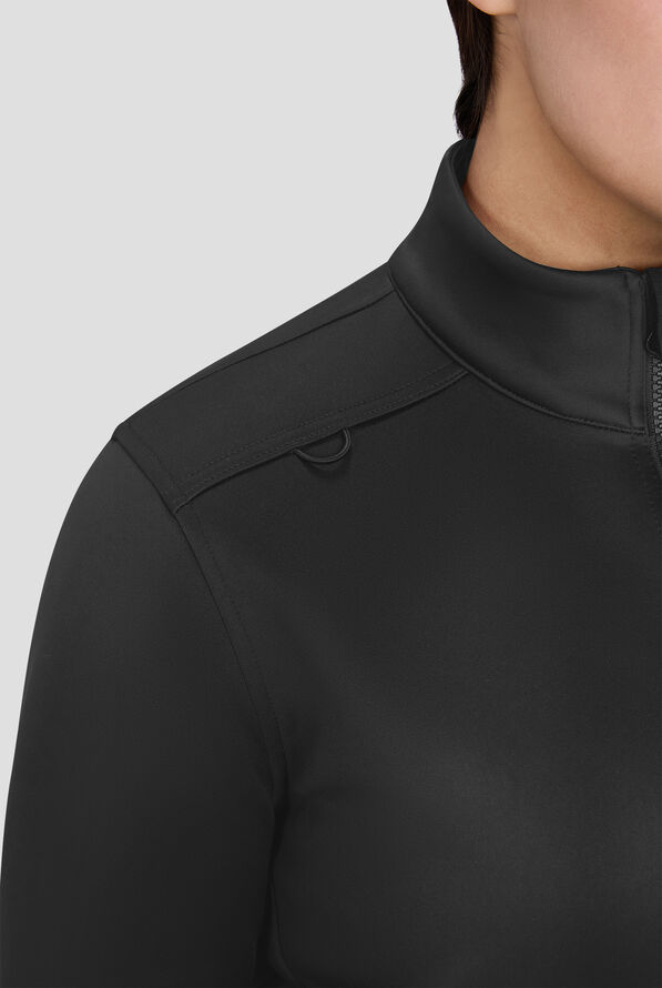 Chaqueta m&eacute;dica koi Essentials Jaqueline con cremallera y 3 bolsillos para mujer - Black - 3