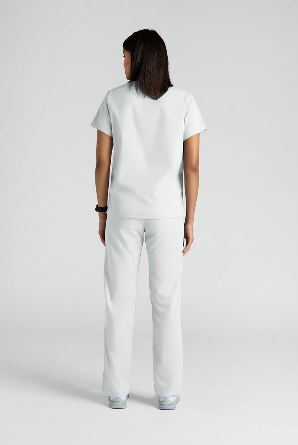 Conjunto de uniforme m&eacute;dico Strictly Scrubs con 4 bolsillos para mujer - White - 5