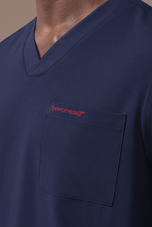Camisa médica Hypothesis (RED) Omni V con cuello en V y 1 bolsillo para hombre - Navy - 2