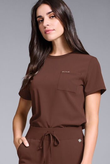 Hypothesis Women's Base Crew-Neck Tuck-In Scrub Top