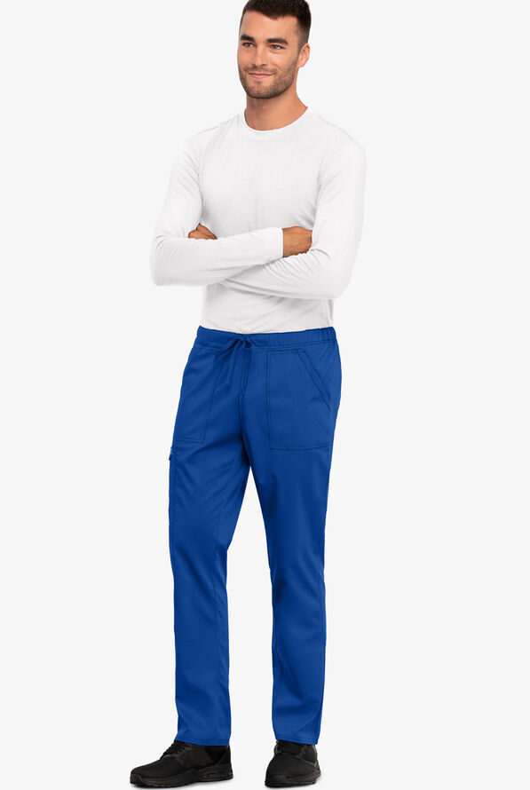 Unisex Drawstring Cargo Scrub Pant