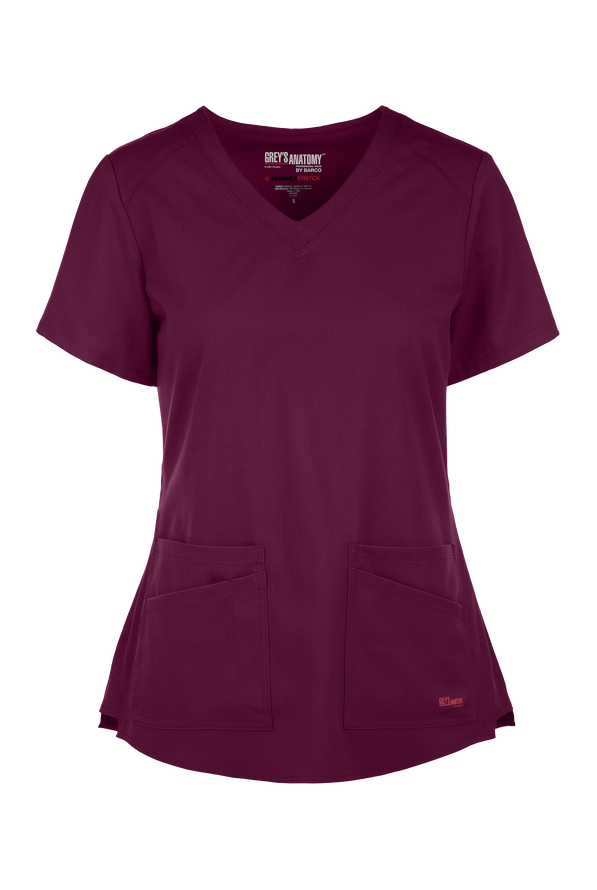 Grey's Anatomy Spandex STRETCH Emma VNeck Scrub Top, Stretch Scrubs