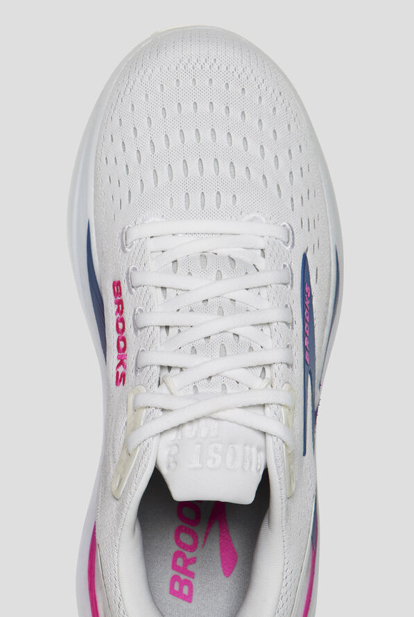 Brooks Women's Ghost Max 3 White/Moonlight/Pink Athletic Lace Up Shoes - null - 2