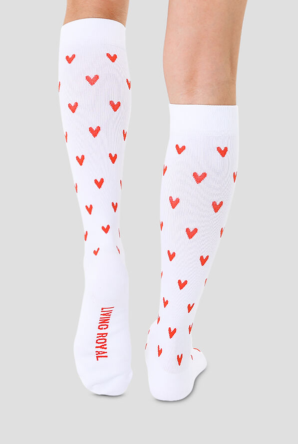 Living Royal Hearts Women's 15-20 mmHG Moderate Compression Socks - null - 2