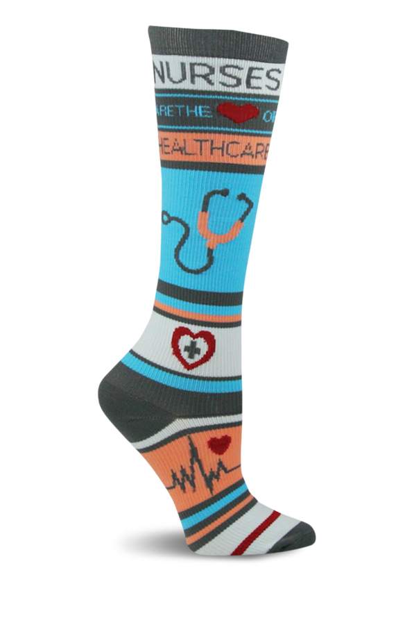 Think Medical Fashion Nurses Healthcare Women's 10-14 mmHg Light Compression Socks - null - 1