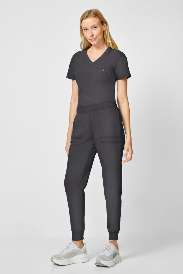 Dickies Forge Women's 6-Pockets Cargo Jogger Scrub Pants - Pewter - 4