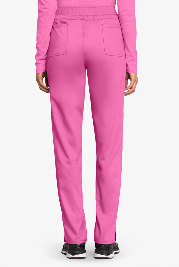 Cherokee Workwear Revolution Women's 5-Pocket STRETCH Drawstring Cargo Scrub Pants - Sweet Berry - 2