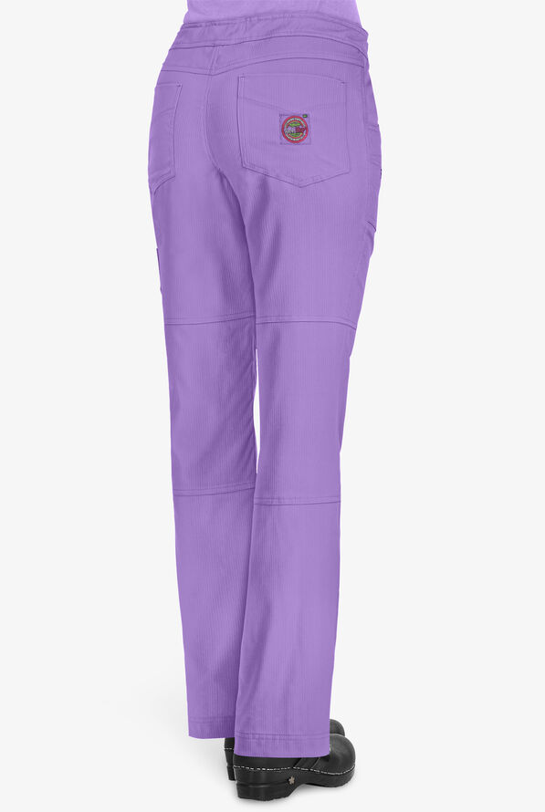 koi Lite™ Peace Women's 6-Pocket Drawstring Scrub Pants - French Lavender - 2