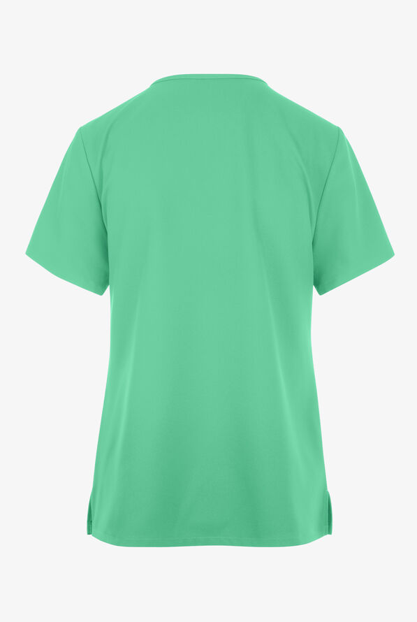 Cherokee Workwear Originals Ultra Women's 2-Pocket V-Neck Scrub Top - Botanical Green - 2