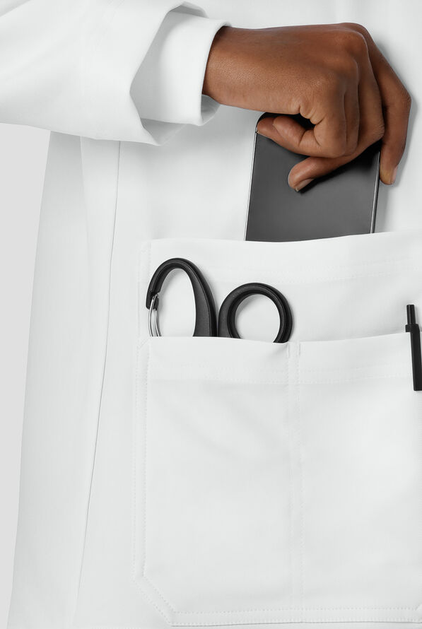 Bata de laboratorio Carhartt Performance Layers de 29" de largo con 6 bolsillos para mujer - White - 8