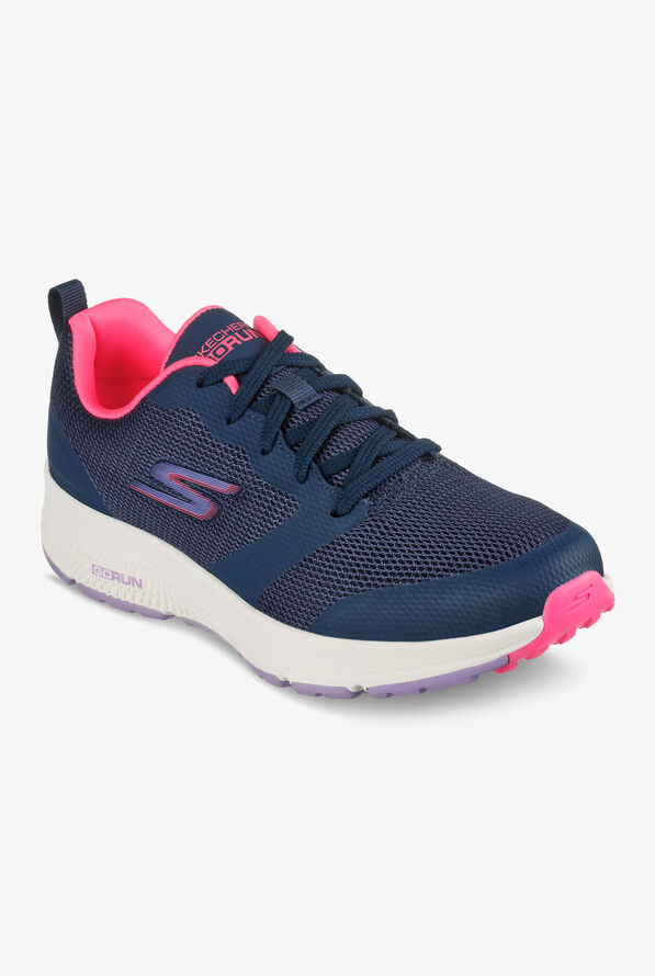 Skechers Performance Women's Go Run Consistent Fearsome Navy Multi  Athletic Lace Up Nursing Shoes - null - 5