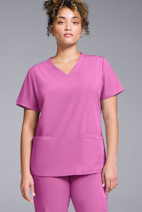 Hypothesis Women's Base 3 Pocket V-Neck Scrub Top