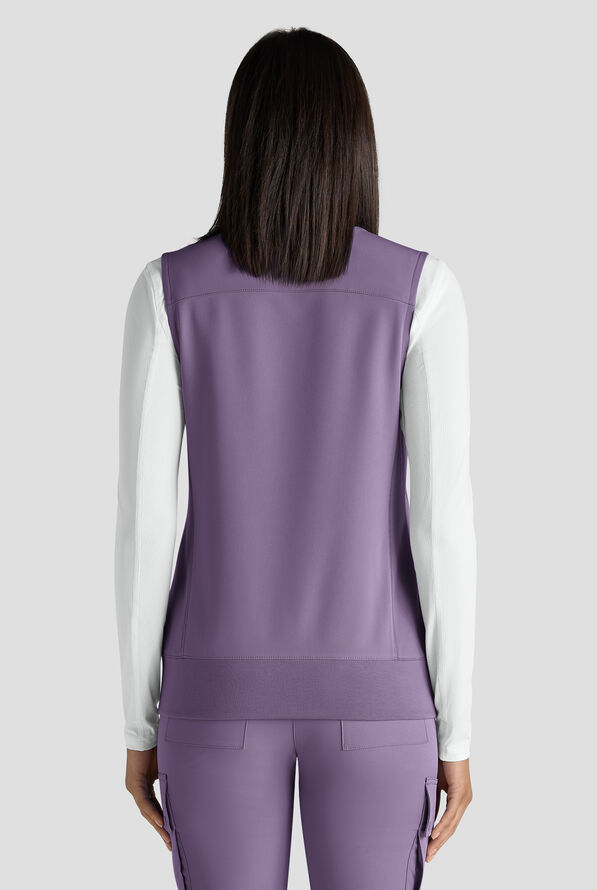 Chaleco médico ReSurge Ebro con cremallera y 6 bolsillos para mujer - Purple Dusk - 6