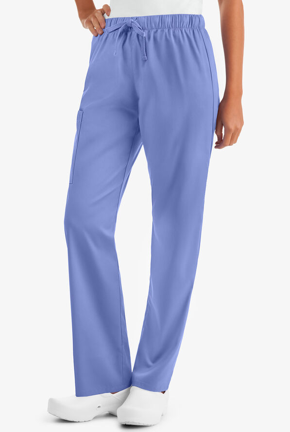 Conjunto de uniforme médico Strictly Scrubs Value STRETCH con 4 bolsillos para mujer - Ceil Blue - 2