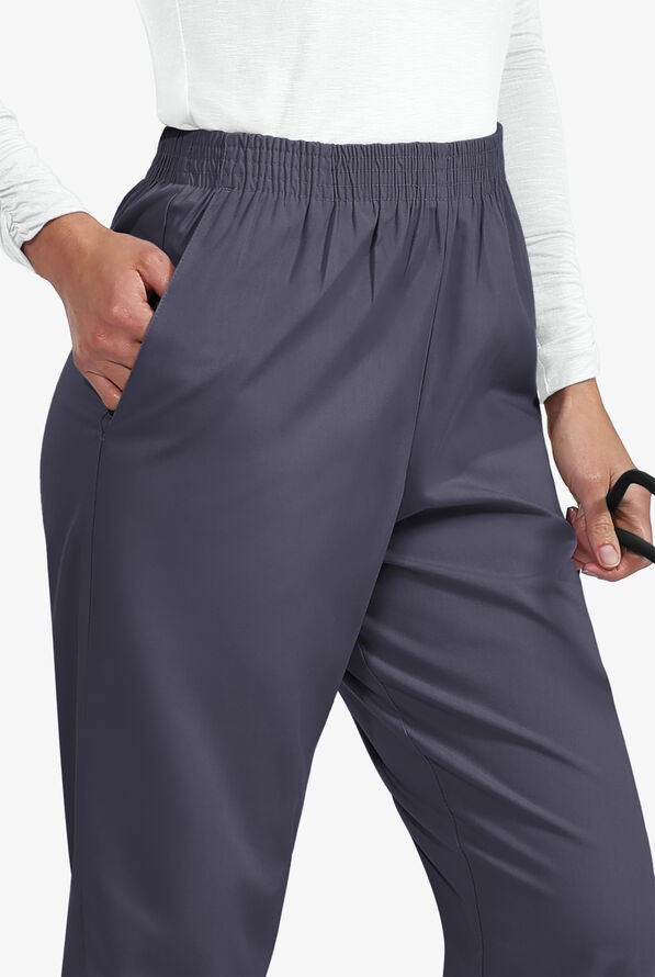 UA Best Buy Scrubs Women's 2-Pocket Elastic Waist Pants - Granite - 3