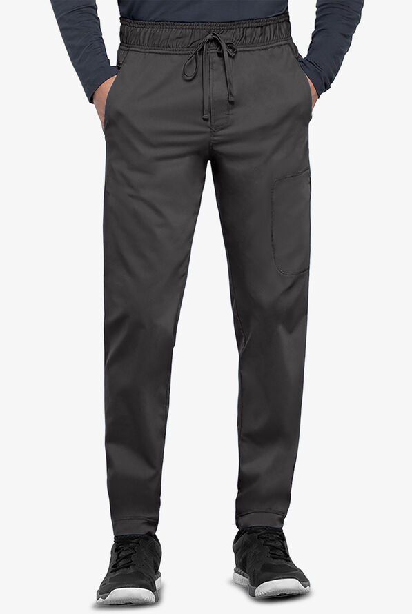Pantalón médico Cherokee Workwear Revolution tall estilo jogger con detalles de malla y 5 bolsillos para hombre - Pewter - 1