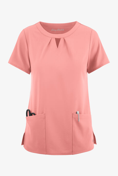 Easy STRETCH Salma Women’s 3-Pocket Keyhole Neck Scrub Top
