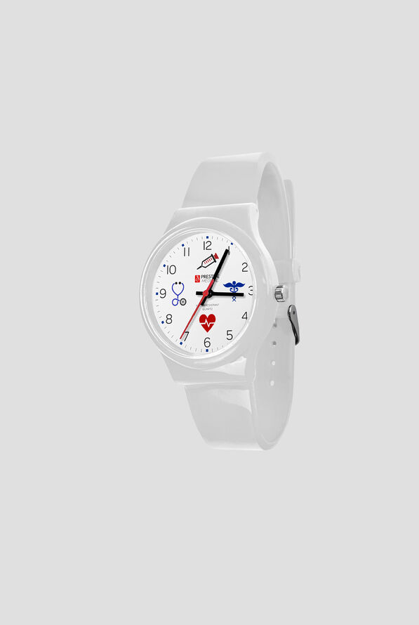 Prestige Medical Symbols White Student Scrub Watch - White - 1