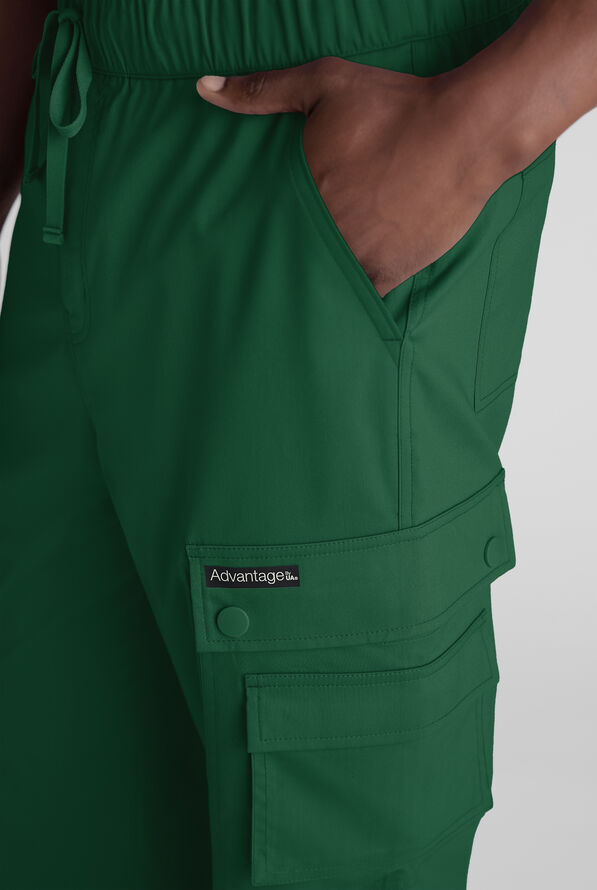 Advantage STRETCH Men's 10-Pocket Cargo Scrub Pant - Hunter - 2