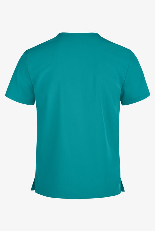 Easy STRETCH Riley Unisex 3-Pocket V-Neck Scrub Top - Teal - 3