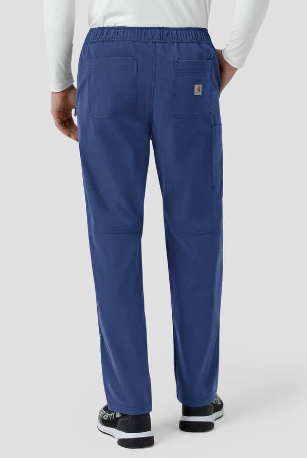 Pantal&oacute;n m&eacute;dico Carhartt FLD & RSCU STRETCH estilo cargo con piernas rectas y 6 bolsillos para hombre - Navy - 2
