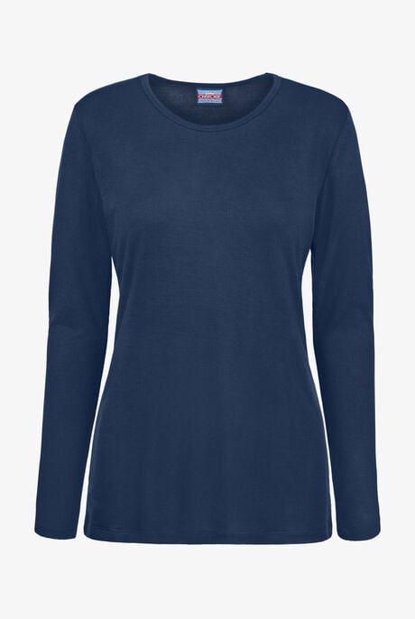 Camiseta médica Cherokee Workwear con mangas largas para mujer