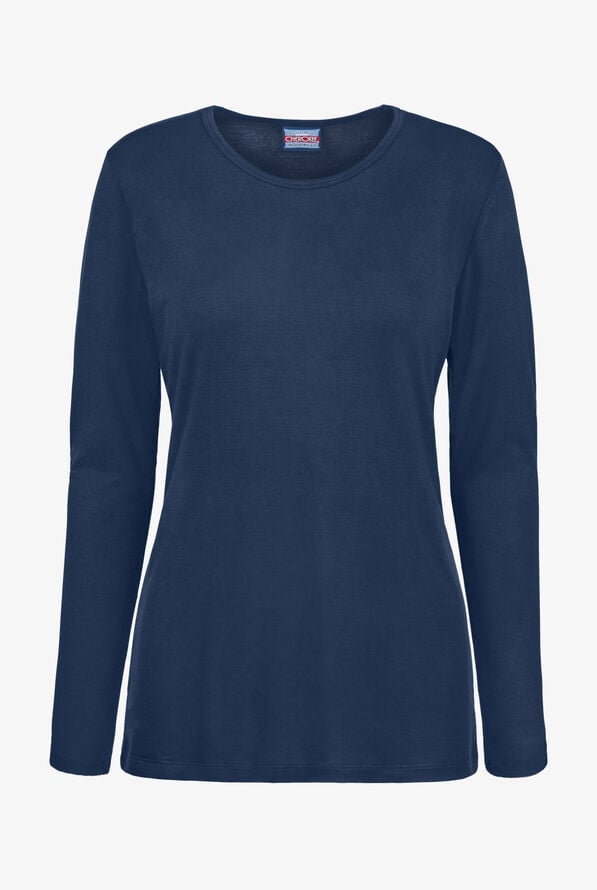 Camiseta médica Cherokee Workwear con mangas largas para mujer - Navy - 1