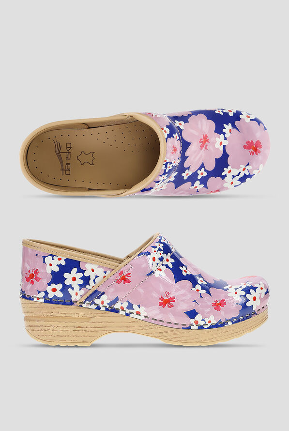 Dansko Women's Professional Pink Bloom Patent Clog - null - 1