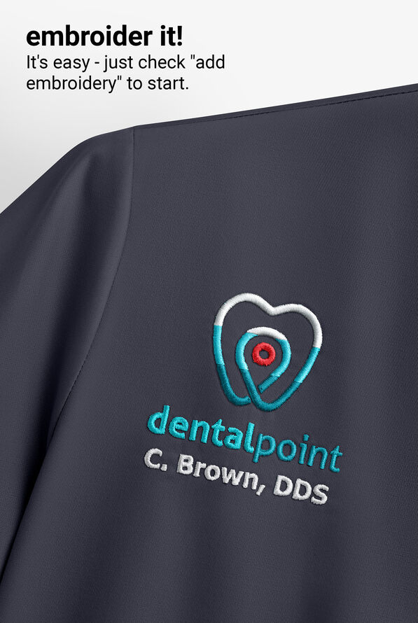 Grey's Anatomy by Barco Evolve STRETCH Journey Men's 1-Pocket Tuck In V-Neck Scrub Top - Steel Gray - 5