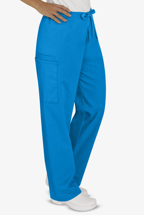 UA Best Buy Scrubs Unisex 3-Pocket Drawstring Pant - Marina - 4
